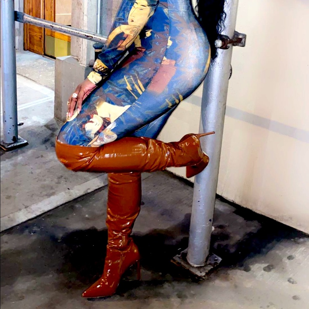 Steve Madden over the knee boots ( COGNAC)